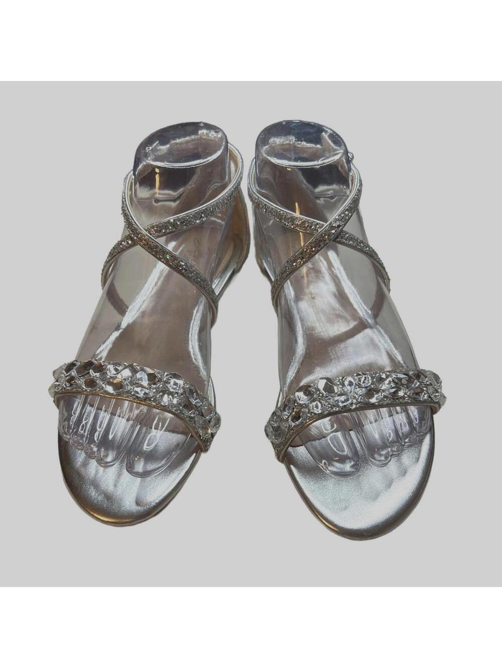 Jewel Badgley Mischka Women's Osome Glitter|Bridal Wedding Glam Flats| 6 - Picture 4 of 8